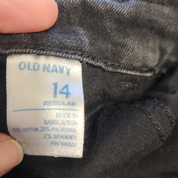 Old Navy "Diva" Black Jeans Size 14 - Picture 5 of 5